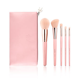 Precio al por mayor principiante de corazón Rosa vegano maquillaje pinceles/brochas de etiqueta privada - Product Image 6