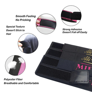 Connecteurs en nylon en gros, bande élastique réglable pour perruque avec logo personnalisé, bords pour la fabrication de perruques, outil d'extension de cheveux - Product Image 4