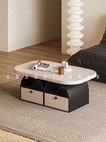 Table basse de rangement couleur crème, best-seller sensation internet, moderne, écologique, hauteur réglable, mobilier de salon