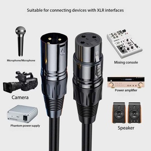 Câble audio XLR équilibré en stock pour consoles de <span class=keywords><strong>mixage</strong></span>, amplificateurs, microphones et connexions de haut-parleurs - Product Image 2