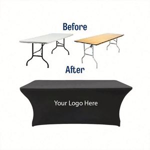 Mantel de Spandex Elástico Impreso Personalizado de 6 y 8 pies, Cubierta Impermeable para Mesa, para Ferias Comerciales, Publicidad con Logotipo, Regalos Promocionales - Product Image 2