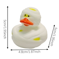 Jouet Canard de Bain Jaune Personnalisé en Vrac de 3.5 Pouces, Petit Canard en Caoutchouc, Conception de Cowboy, Jouets de Bain en Plastique pour Noël de Bébé