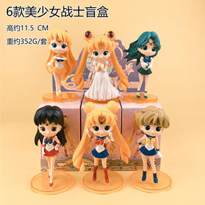 Set <span class=keywords><strong>de</strong></span> 6 Figuras <span class=keywords><strong>de</strong></span> Sailor Moon en Versión Q, Caja Ciega <span class=keywords><strong>de</strong></span> Colección, Decoraciones <span class=keywords><strong>de</strong></span> Tamaño Pequeño, Altura <span class=keywords><strong>de</strong></span> 7 a 8.5 cm, para Fanáticos del Anime - Product Image 5