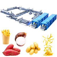 Machine automatique Chixin pour frites surgelées longues, en acier inoxydable, ligne de production de frites de légumes haute efficacité 50-5000 kg/h CE ISO