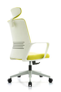 Silla de Oficina Ergonómica de Alta Calidad con Reposacabezas, Silla de Oficina Giratoria Ejecutiva Moderna de Malla y Tela, Juego de Sillas de Oficina - Product Image 5