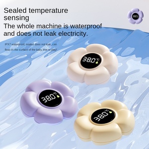 Thermomètre électronique pour la température de l'eau du bain de bébé, thermomètre en forme de fleur pour enfants, en plastique PP+TPE - Product Image 4