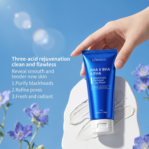 มาส์กโคลนดำ KORMESIC Private Label 100 กรัม AHA&BHA&PHA ควบคุมความมัน บำรุงผิวหน้า สารสกัดจากใบบัวบก ช่วยปลอบประโลมผิว - Product Image 5