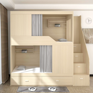 Cápsulas espaciales para dormir, literas de madera para apartamentos de estudiantes, hoteles de e-sports, literas japonesas de acero y madera para hostales. - Product Image 3