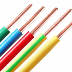 PVC Insulation Copper Wire BV/BVV/BVVB/RV/Rvv/Rvs Thhn Thwn 1.5 mm 2.5mm 4mm 6mm 10mm House Wiring Cable