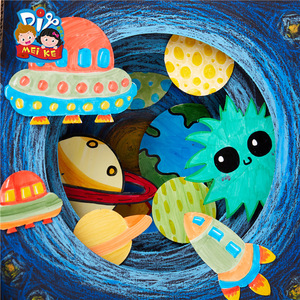 Handmade <span class=keywords><strong>Diy</strong></span> Gói Vật Liệu Vẽ 3d Cho Trẻ Em Mẫu Giáo Sáng Tạo Graffiti Vẽ Tranh Nghệ Thuật - Product Image 3