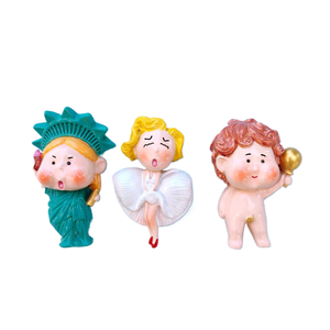 Aimants magnétiques de réfrigérateur en résine de dessin animé Yijia, David de peinture de renommée mondiale, <span class=keywords><strong>Statue</strong></span> de la liberté, <span class=keywords><strong>Marilyn</strong></span> <span class=keywords><strong>Monroe</strong></span> décorative - Product Image 2