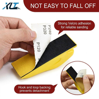 Livraison Rapide – Papier Abrasif Jaune en Oxyde d'Aluminium 3,5x1 Pouce avec Fixation Auto-agrippante Anti-colmatage pour le Ponçage du Métal (OEM)