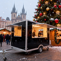 Camion de restauration rapide mobile personnalisé unique, churros au fromage et au chocolat, en-cas sucrés, bonbons, remorque alimentaire pour la vente