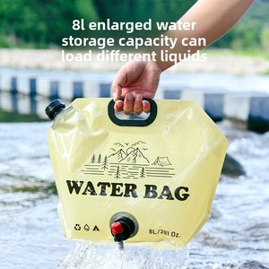 Bolsa de Agua Plegable Portátil Táctica Casual para Exteriores de 8L, con Grifo, para Viajes, Campamentos, Picnic, de Mano, Engrosada, Personalizable - Product Image 2