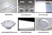 Panneau diffuseur de lumière en polycarbonate blanc Dongde pour éclairage LED, 1,2-2,0 mm, 1200x1200 mm, découpe sur mesure