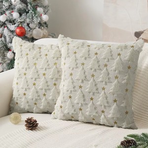 Fodere per cuscini decorative stagionali, federe quadrate colorate con fantasmi, zucche e Babbo Natale per feste in casa - Product Image 3