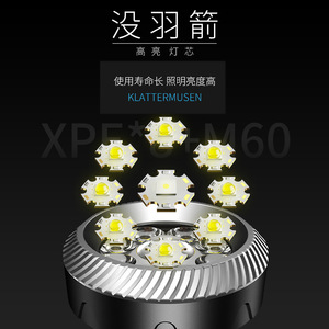 Linterna LED Recargable Smiling Shark, Luz Portátil para Camping, Batería de Larga Duración, para Exteriores - Product Image 1