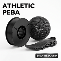 Filament PEBA BIGGOLDEGG 1,75 mm 1 kg, haute résilience, rebond léger, matériau 3D pour ballons de basket et chaussures de sport sans air