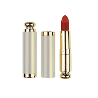 Tubes de rouge à lèvres de luxe de marque privée blanc rose noir options colorées haute pigmentation nude mat hydratant formule longue durée