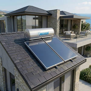 Fabricant de chauffe-eau solaire en titane à haute efficacité avec collecteurs à tubes sous vide pour un approvisionnement continu en eau chaude domestique - Product Image 1