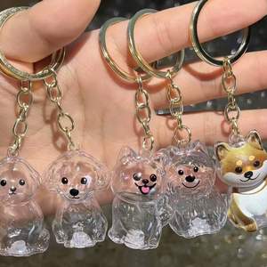 Llavero de recuerdo para pelo de mascotas, impermeable, transparente, para perros, gatos y animales pequeños, cápsula de almacenamiento conmemorativa de pelo, llavero de acrílico - Product Image 3