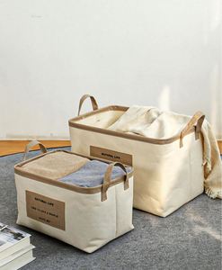 Bathliving Room and Bathroom <b>Storage</b> Foldable Fabric <b>Basket</b> Durable Modern <b>Large</b> Capacity Bedroom Home Furniture - Product Image 6
