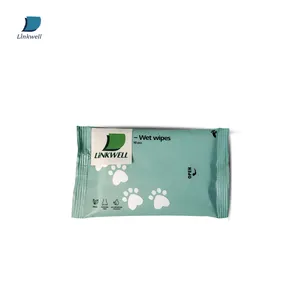 No Artificial Colours No Perfume Unscented 10 Pcs Pet Wipes For Pet Spa Bathing Cleaning Dogs Tooth Ear Paws With Logo Custom