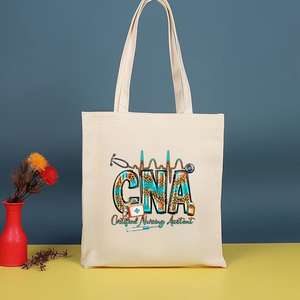 Sac à bandoulière amusant pour infirmière et médecin, sac fourre-tout en toile pour infirmières, sac de shopping portable de grande capacité respectueux de l'environnement - Product Image 2