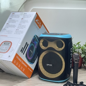 8-inch Super bass không dây BT Karaoke Loa RGB ánh sáng hoạt động woofer xách tay Đảng hỗ trợ tùy chỉnh OEM Pin IPX5 - Product Image 4