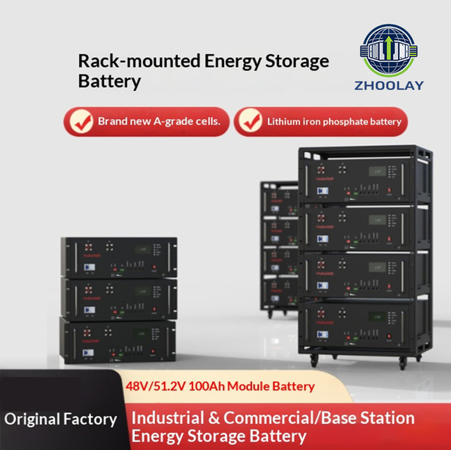 51.2V LiFePO4 on Grid Solar-powered Energy Storage Battery Cabinet Stackable Base Station System
