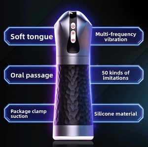 Produit phare : Masturbateur masculin à succion et vibration, avec fonction de léchage de langue et simulation de <span class=keywords><strong>gorge</strong></span> profonde, entièrement automatique, type 'Airplane Cup', outil sexuel, jouet sexuel - Product Image 6