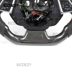 Volant de course personnalisé en Alcantara et fibre de carbone pour Chevrolet Camaro <span class=keywords><strong>Corvette</strong></span> Cabriolet - Product Image 4