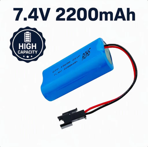 Batterie lithium-ion personnalisée 7,4 V 2200 mAh, pack de batteries rechargeables 2S1P pour appareils électroniques - Product Image 1