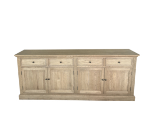 Tủ cạnh bàn làm bằng gỗ sồi nguyên khối, kiểu Pháp cổ điển, thủ công, thân thiện với môi trường, bền, dùng cho phòng khách, nhà bếp, mã SG309 - Product Image 2