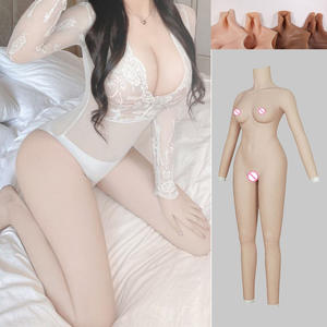 Cosplay realistische siliconen bodysuit met C-cup borsten, vrouwelijk nep vagina, sexy poppen voor cosplayers, crossdressers en transvestieten - Product Image 2