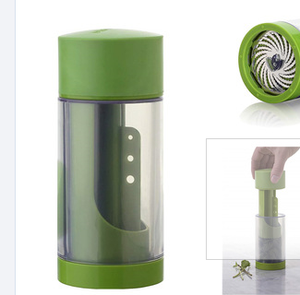 <span class=keywords><strong>Moulin</strong></span> à herbes 2 en 1 en acier inoxydable, trancheuse de cuisine et hachoir pour les légumes et herbes, nouveau, - Product Image 4