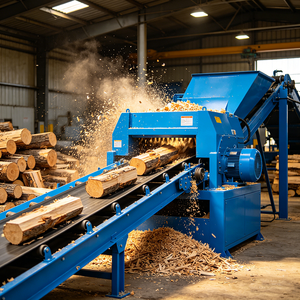Trituratore e Cippatore per Legno di Scarto, Macchinario Forestale, Macchina Tritatrice per Gusci di Cocco, Mulino per Legno - Product Image 2