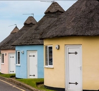 Maison de vacances glamping bungalow préfabriqué maison ronde préfabriquée pour l'hébergement