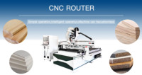 Machine de découpe par emboîtement CNC, machine de fraisage CNC à 4 axes avec ATC pour la fabrication de meubles en bois, machine de gravure, travail du bois