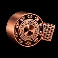 Muestras de Núcleo de Disipador de Calor Poroso Impreso en 3D de Cobre Personalizado para I+D Térmico en Electrónica