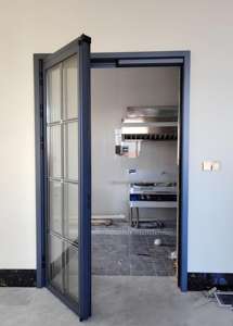 Puerta <span class=keywords><strong>PT</strong></span> de Alta Calidad, Duradera, con Doble Vidrio Templado, Antirrayaduras, Impermeable, con Marco de Aleación de Aluminio para Cocina, Baño u Oficina, Puerta PD - Product Image 4