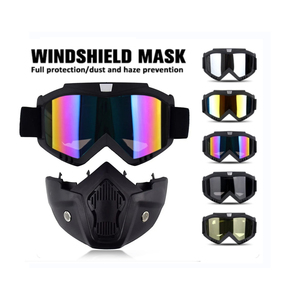 Ветрозащитные легкие очки для активного отдыха, HD-очки для мотоциклов, сноуборда, езды на велосипеде, мужские солнцезащитные очки с защитой от УФ-излучения, сменные линзы - Product Image 4