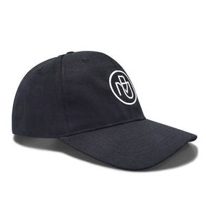 Casquette de baseball ajustée pour homme en coton noir, avec logo rond brodé, qualité supérieure, faible MOQ, vente en gros - Product Image 3