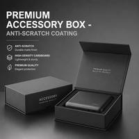 Boîte d'accessoires pour appareils de qualité supérieure avec revêtement anti-rayures pour batterie externe et écouteurs