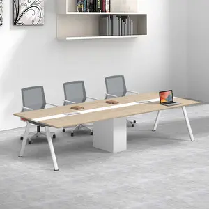 مكتب طويل طاولة حديثة بسيطة لمكاتب المؤتمرات غرفة مكتب مجموعة من طاولة غرفة المعيشة الكبيرة