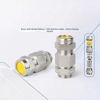 Konektor Kabel Baja Tahan Karat 304 Berlapis Baja Tahan Air IP68, Fitting Entri Kabel Kuningan, Pengurang Beban Kabel M16 hingga M100
