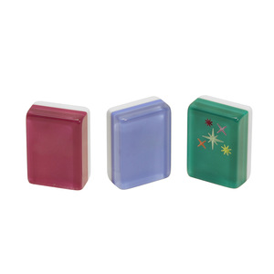 Juego de Fichas de Mahjong Acrílicas, Portátil, Tamaño de Viaje, Color Personalizado, Juego de Ajedrez, Entretenimiento, Uso Universal MJ-820 - Product Image 4