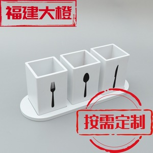 Juego de Porta Cubiertos de Bambú de 3 Piezas, Organizador de Cocina Minimalista con Bandeja para Guardar Tenedores, Cucharas y Cuchillos - Product Image 5