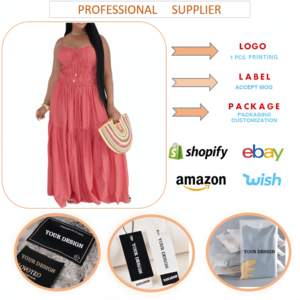 <span class=keywords><strong>Robe</strong></span> <span class=keywords><strong>longue</strong></span> décontractée J9 tendance pour <span class=keywords><strong>femme</strong></span>, style <span class=keywords><strong>bohème</strong></span>, sans manches, à fines bretelles, à volants, coupe trapèze, pour l'<span class=keywords><strong>été</strong></span> - Product Image 6