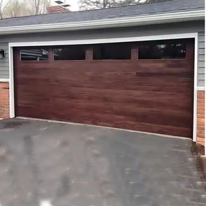 Porta del Garage commerciale resistente con motore silenzioso e Design antifurto in stile moderno reticolato impermeabile in fibra di vetro - Product Image 2